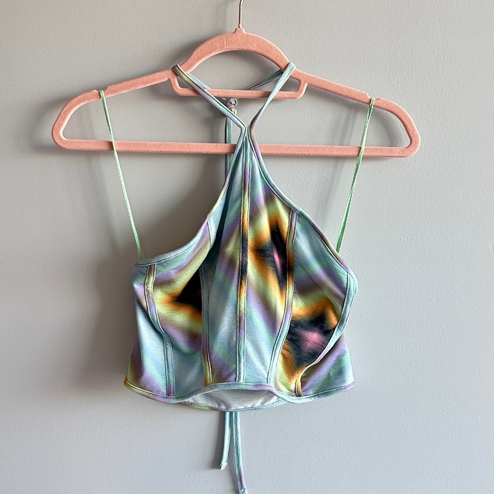 urban outfitters multicolor halter top